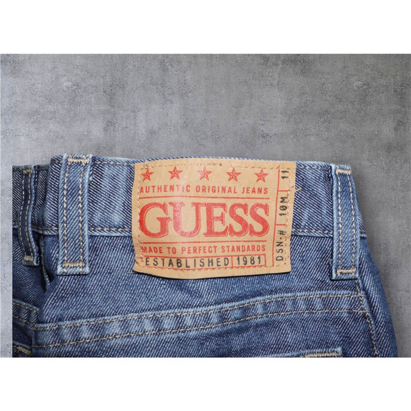 Vintage GUESS Jeans W313 Flare Leg Blue Denim – Size 14 – Made in Canada – Y2K 9 - Picture 7 of 7